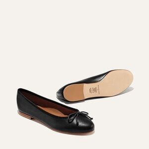 Margaux the Demi Black Nappa Ballet Flats